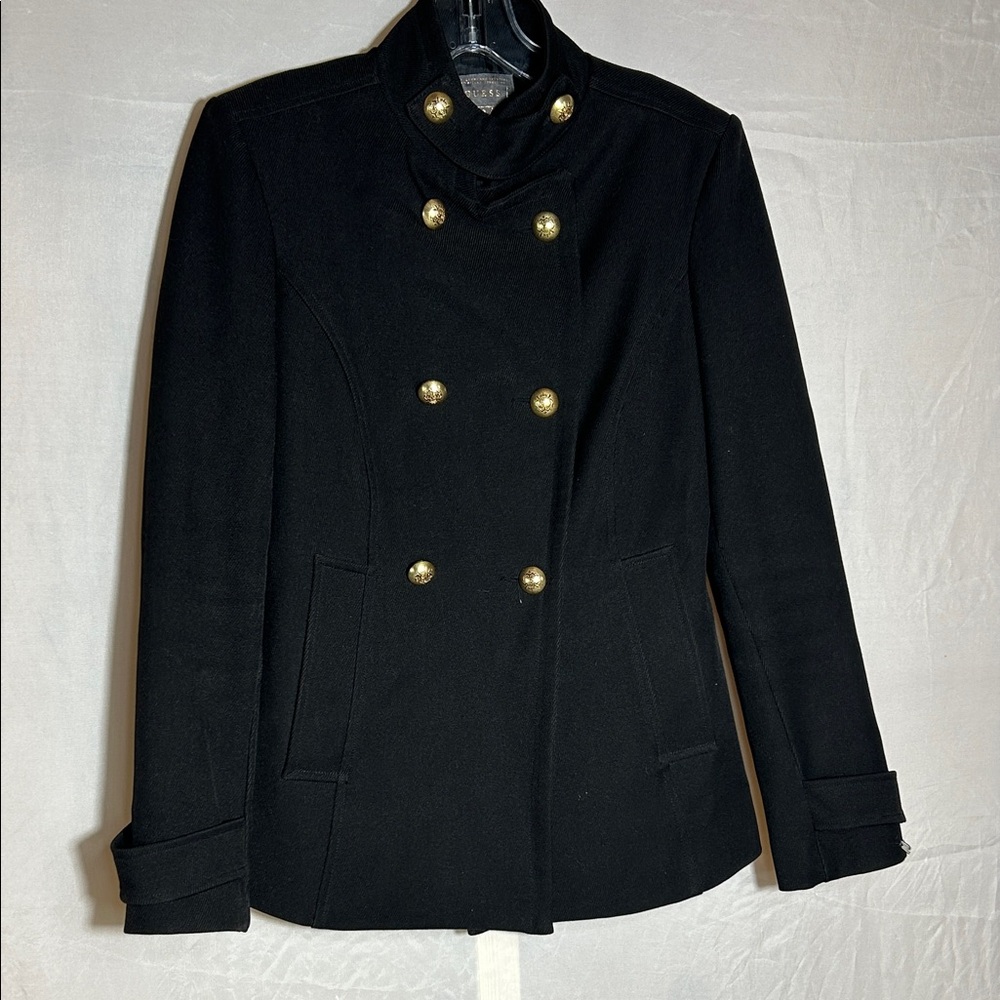 GUESS Black Double-Breasted Women's Jacket
